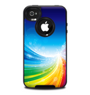 The Rainbow Hd Waves Skin for the iPhone 4-4s OtterBox Commuter Case