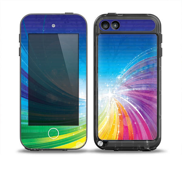 The Rainbow Hd Waves Skin for the iPod Touch 5th Generation frē LifeProof Case