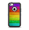 The Rainbow Highlighted Wooden Planks Apple iPhone 5c Otterbox Defender Case Skin Set