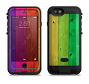 The Rainbow Highlighted Wooden Planks Apple iPhone 6/6s LifeProof Fre POWER Case Skin Set