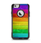 The Rainbow Highlighted Wooden Planks Apple iPhone 6 Otterbox Commuter Case Skin Set