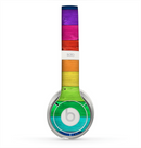 The Rainbow Highlighted Wooden Planks Skin for the Beats by Dre Solo 2 Headphones