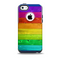 The Rainbow Highlighted Wooden Planks Skin for the iPhone 5c OtterBox Commuter Case