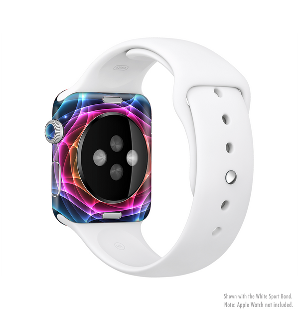 The Rainbow Neon Translucent Vortex Full-Body Skin Kit for the Apple Watch