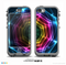 The Rainbow Neon Translucent Vortex Skin for the iPhone 5c nüüd LifeProof Case
