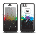 The Rainbow Paint Spatter Apple iPhone 6/6s LifeProof Fre Case Skin Set