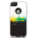 The Rainbow Paint Spatter Skin For The iPhone 5-5s Otterbox Commuter Case
