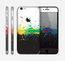 The Rainbow Paint Spatter Skin for the Apple iPhone 6