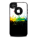 The Rainbow Paint Spatter Skin for the iPhone 4-4s OtterBox Commuter Case