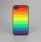 The Rainbow Thin Lined Chevron Pattern Skin-Sert for the Apple iPhone 4-4s Skin-Sert Case