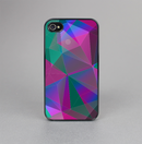 The Raised Colorful Geometric Pattern V6 Skin-Sert for the Apple iPhone 4-4s Skin-Sert Case