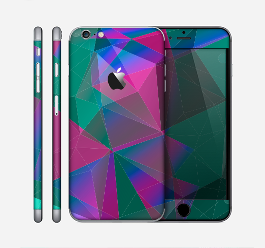 The Raised Colorful Geometric Pattern V6 Skin for the Apple iPhone 6 Plus