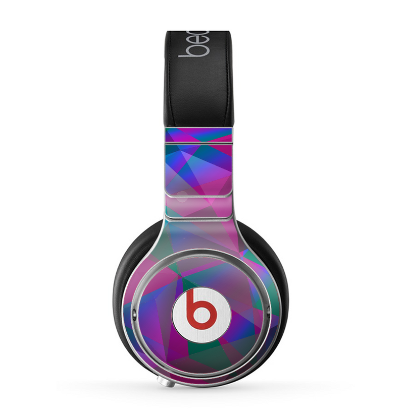 The Raised Colorful Geometric Pattern V6 Skin for the Beats by Dre Pro Headphones