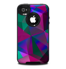 The Raised Colorful Geometric Pattern V6 Skin for the iPhone 4-4s OtterBox Commuter Case