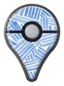 The Random Blue Watercolor Strokes Pokémon GO Plus Vinyl Protective Decal Skin Kit