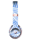 The Random Blue Watercolor Strokes Full-Body Skin Kit for the Beats by Dre Solo 3 Wireless Headphones