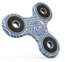 The Random Blue Watercolor Strokes Full-Body Fidget Spinner Skin-Kit