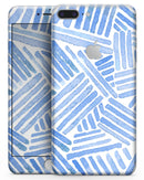 The Random Blue Watercolor Strokes - Skin-kit for the iPhone 8 or 8 Plus