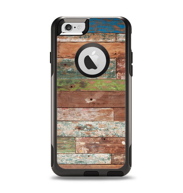 The Raw Vintage Wood Panels Apple iPhone 6 Otterbox Commuter Case Skin Set