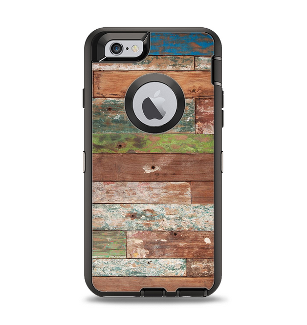 The Raw Vintage Wood Panels Apple iPhone 6 Otterbox Defender Case Skin Set