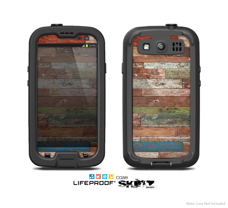 The Raw Vintage Wood Panels Skin For The Samsung Galaxy S3 LifeProof Case