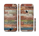 The Raw Vintage Wood Panels Sectioned Skin Series for the Apple iPhone 6/6s Plus