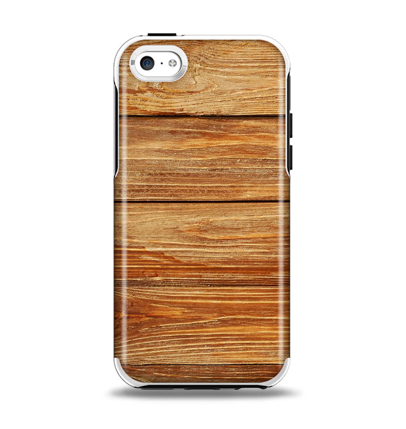 The Raw WoodGrain Apple iPhone 5c Otterbox Symmetry Case Skin Set