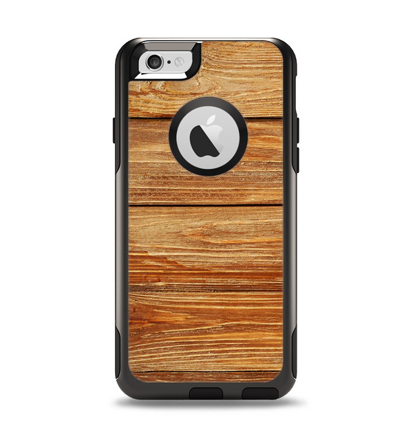 The Raw WoodGrain Apple iPhone 6 Otterbox Commuter Case Skin Set