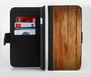 The Raw WoodGrain Ink-Fuzed Leather Folding Wallet Credit-Card Case for the Apple iPhone 6/6s, 6/6s Plus, 5/5s and 5c