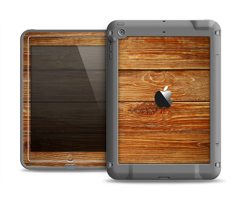 The Raw WoodGrain Apple iPad Air LifeProof Fre Case Skin Set