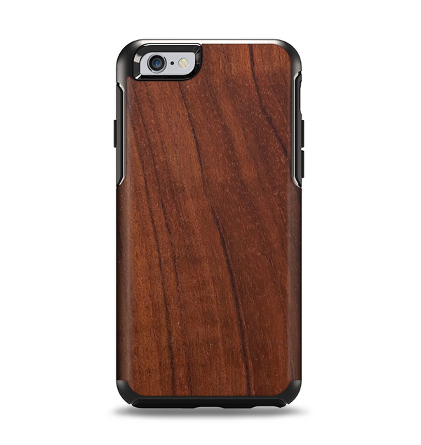 The Raw Wood Grain Texture Apple iPhone 6 Otterbox Symmetry Case Skin Set