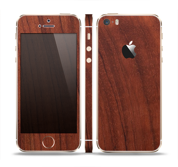 The Raw Wood Grain Texture Skin Set for the Apple iPhone 5s