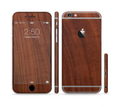 The Raw Wood Grain Texture Sectioned Skin Series for the Apple iPhone 6s Plus