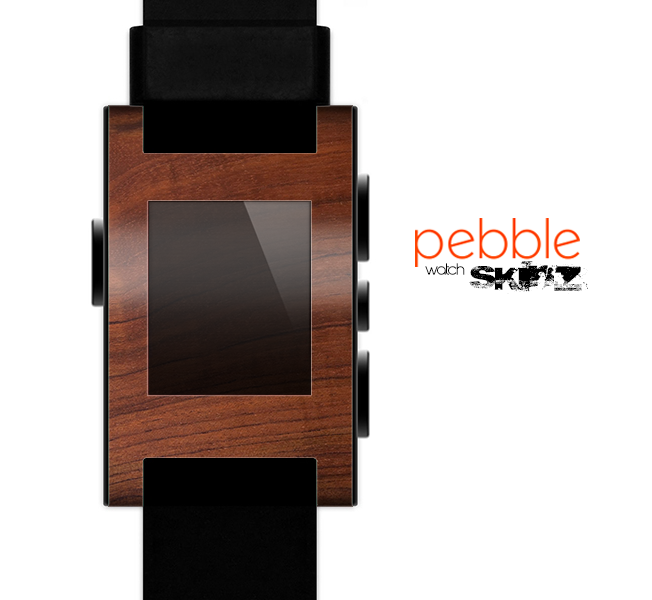 The Raw Wood Grain Texture Skin for the Pebble SmartWatch