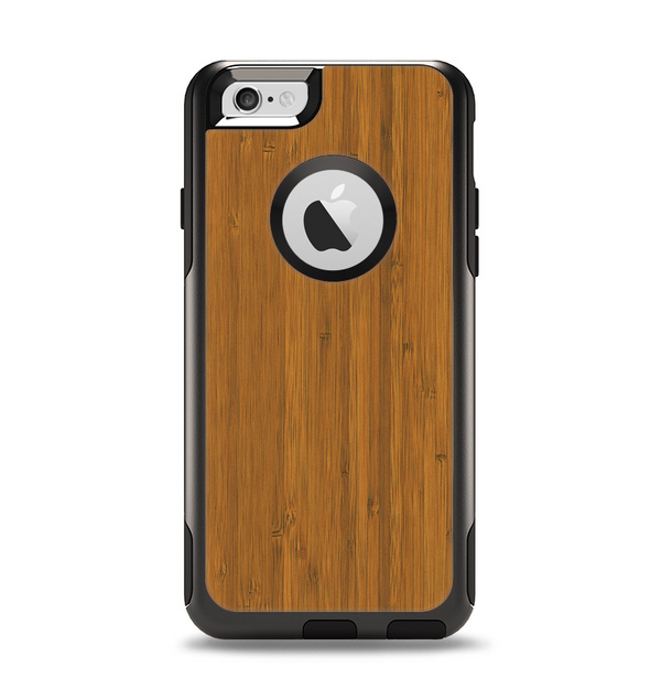 The Real Bamboo Wood Apple iPhone 6 Otterbox Commuter Case Skin Set
