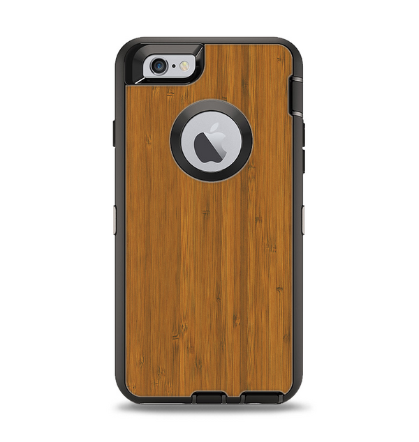The Real Bamboo Wood Apple iPhone 6 Otterbox Defender Case Skin Set