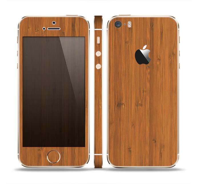 The Real Bamboo Wood Skin Set for the Apple iPhone 5s