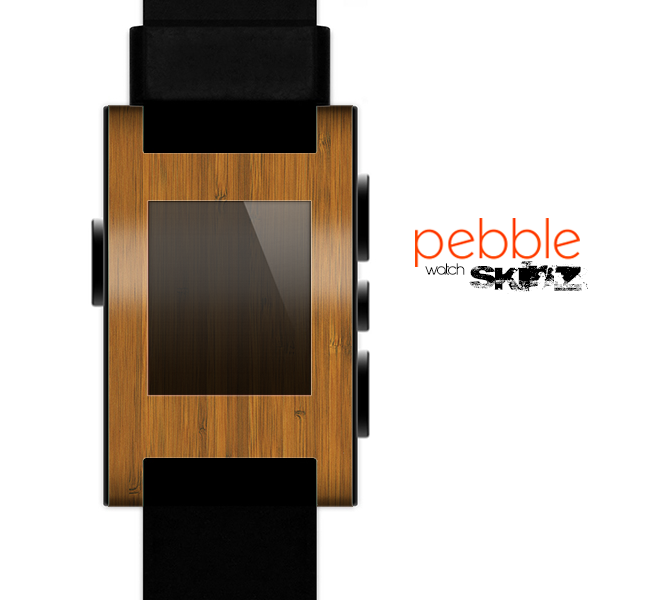 The Real Bamboo Wood Skin for the Pebble SmartWatch
