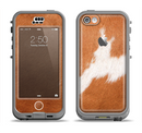 The Real Brown Cow Coat Texture Apple iPhone 5c LifeProof Nuud Case Skin Set