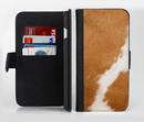 The Real Brown Cow Coat Texture Ink-Fuzed Leather Folding Wallet Credit-Card Case for the Apple iPhone 6/6s, 6/6s Plus, 5/5s and 5c