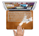 The Real Brown Cow Coat Texture Skin Set for the Apple MacBook Pro 15" with Retina Display