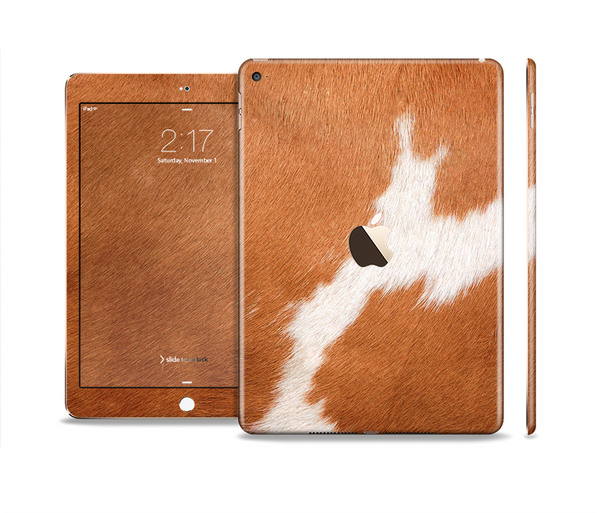 The Real Brown Cow Coat Texture Skin Set for the Apple iPad Pro