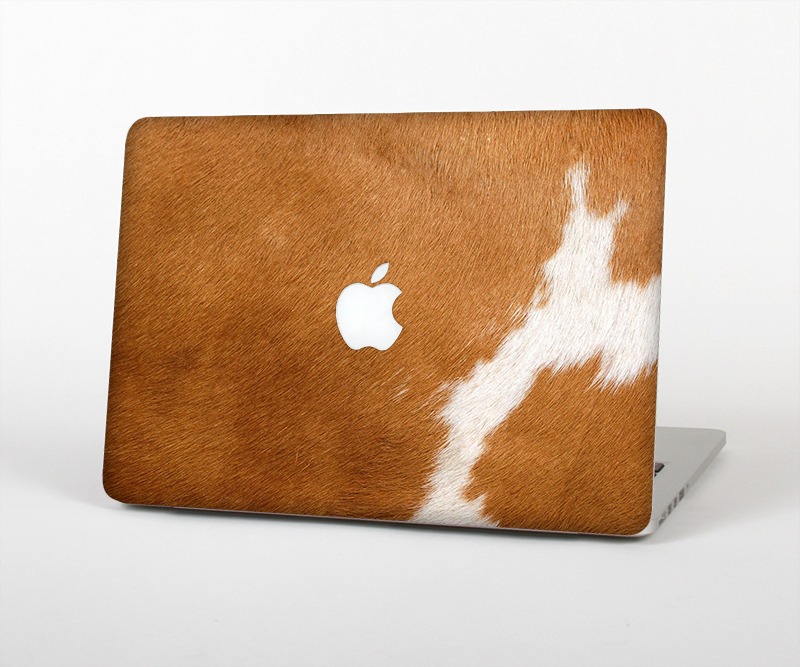 The Real Brown Cow Coat Texture Skin Set for the Apple MacBook Pro 15" with Retina Display