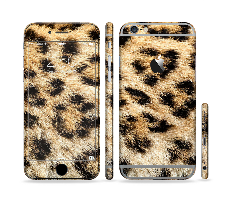The Real Cheetah Animal Print Sectioned Skin Series for the Apple iPhone 6 Plus
