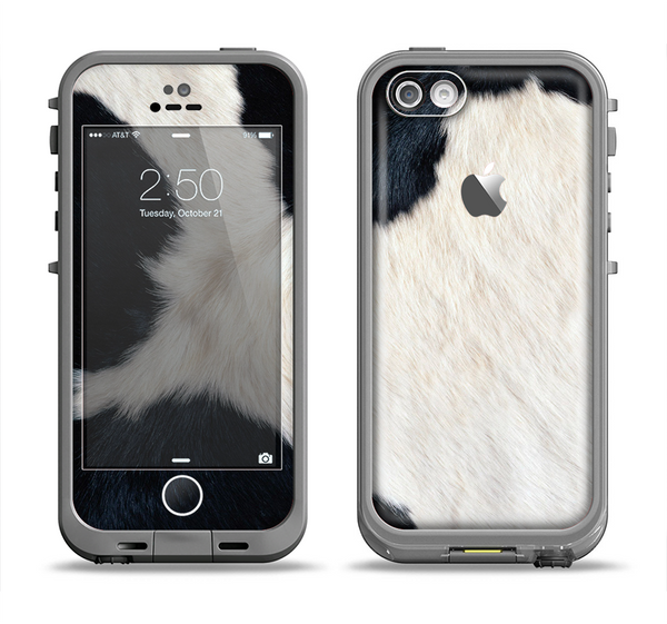 The Real Cowhide Texture Apple iPhone 5c LifeProof Fre Case Skin Set