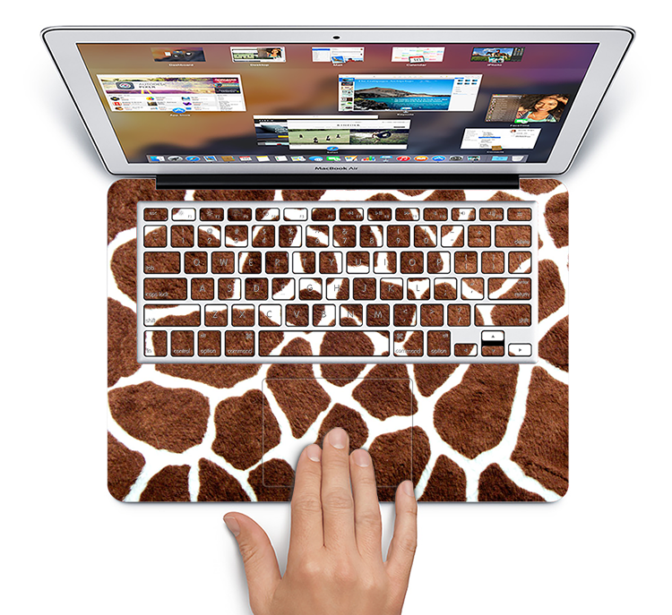The Real Giraffe Animal Print Skin Set for the Apple MacBook Pro 15" with Retina Display