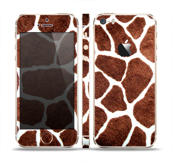 The Real Giraffe Animal Print Skin Set for the Apple iPhone 5s