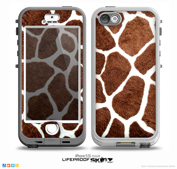 The Real Giraffe Animal Print Skin for the iPhone 5-5s NUUD LifeProof Case for the LifeProof Skin