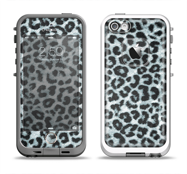 The Real Leopard Animal Print Apple iPhone 5-5s LifeProof Fre Case Skin Set