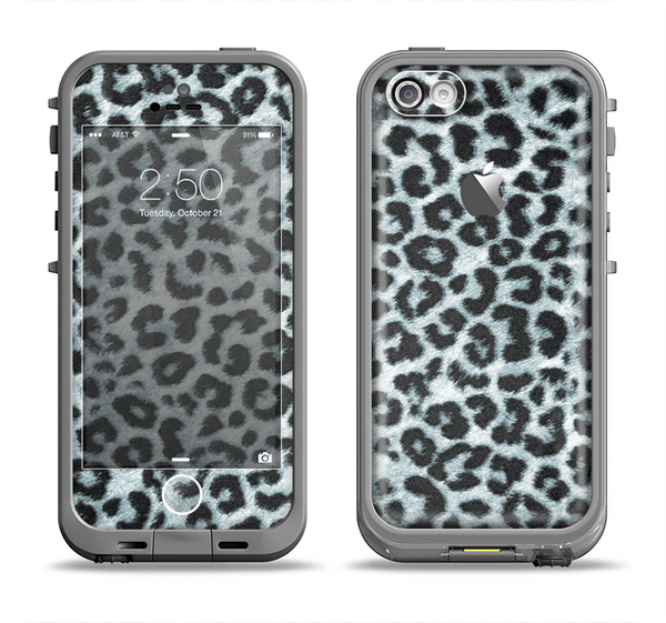The Real Leopard Animal Print Apple iPhone 5c LifeProof Fre Case Skin Set